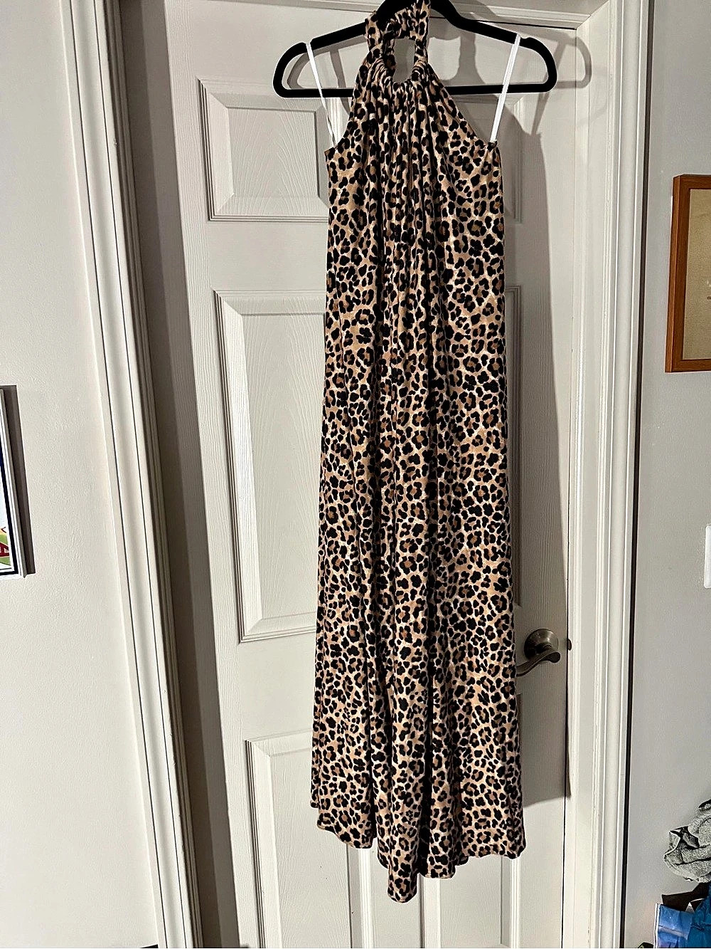 Women's Leopard Print Maxi Dress